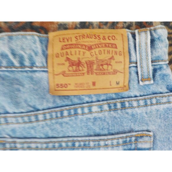Vintage Levi's 550 Relaxed Fit Tapered Leg Women's Blue Denim Work Jeans Sz 20WM - Picture 5 of 5